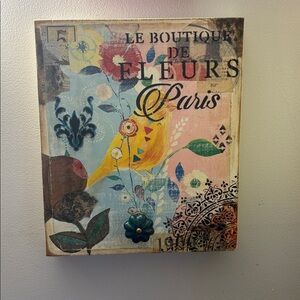 Colorful Parisian Floral Wall Art